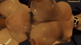 【巨乳 丝袜 揉乳 口交 吞精 骑乘 后入 前后夹击 爆操 爆射 中出】新作-[Maidenles3D]-Raiden Shogun Bath House Release-第39张图片-萌站