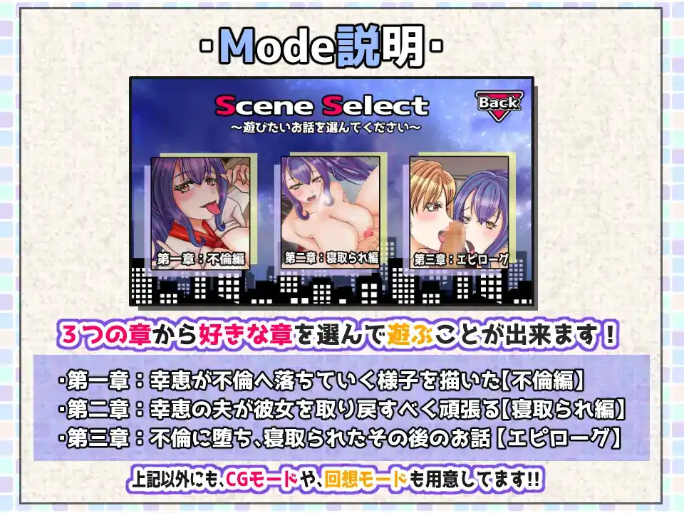 [ADV机翻NTR]NTRは終わらない～あなたはどこまで妻の寝取られを許せますか～[电脑3.36G]-第2张图片-萌站