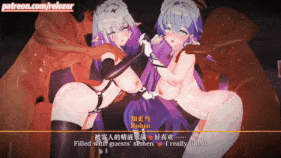 【巨乳 黑丝 白丝 兔女郎 揉乳 乳摇 骑乘 后入 爆操 爆射 喷潮 中出】新作-02.Castorice x Robin- Nightclub Sex Maid-第5张图片-萌站