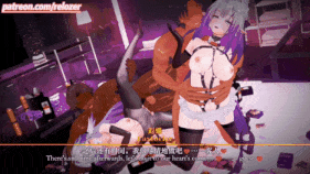 【巨乳 黑丝 白丝 兔女郎 揉乳 乳摇 骑乘 后入 爆操 爆射 喷潮 中出】新作-02.Castorice x Robin- Nightclub Sex Maid-第12张图片-萌站