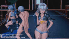 【3D/Mr. No Face】 新作 崩坏-流萤和银狼之穹的享受日-第2张图片-萌站