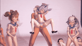 【萝莉 JK 白丝 口交 骑乘 后入 前后夹击 爆操 爆射 喷潮 中出】新作-Genshin cuties - Up & Down (Sex + Dance ver.) 萝莉 不是 幼女-第4张图片-萌站