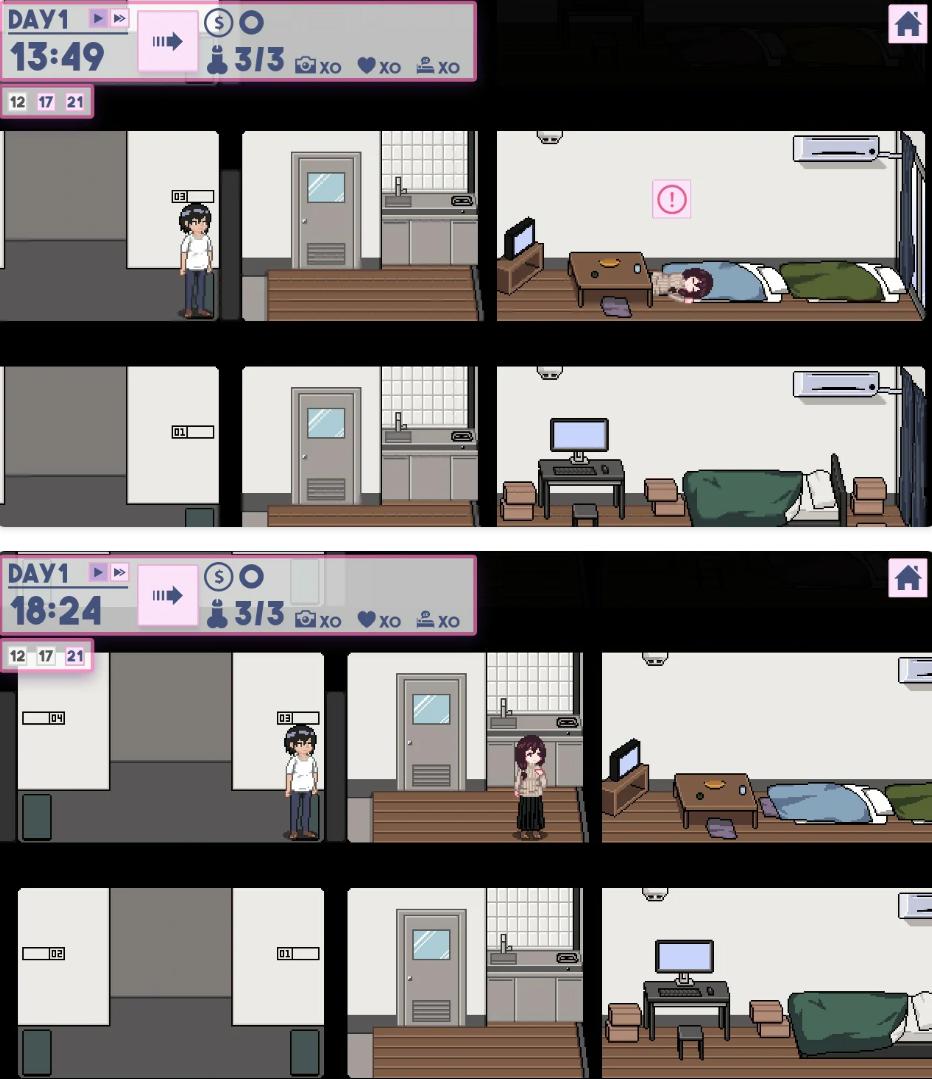 【PC/爆款SLG/像素动态/胁迫/强奸】公寓物语V1.17+攻略【共124M】【官方中文】【原名:アパート物語】-第5张图片-萌站 【PC/爆款SLG/像素动态/胁迫/强奸】公寓物语V1.17+攻略【共124M】【官方中文】【原名:アパート物語】-第5张图片-萌站