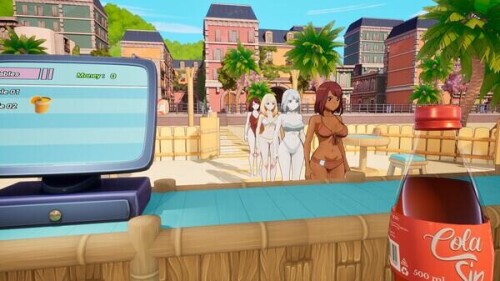 【3D互动中文步兵】二次元老婆沙滩酒吧 Waifu Beach Bar 官方中文步兵版【2.6G新作】-第3张图片-萌站