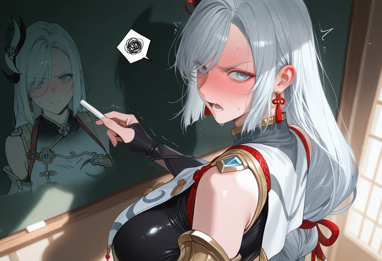 AI绘画 原神 申鹤 黑丝 179P