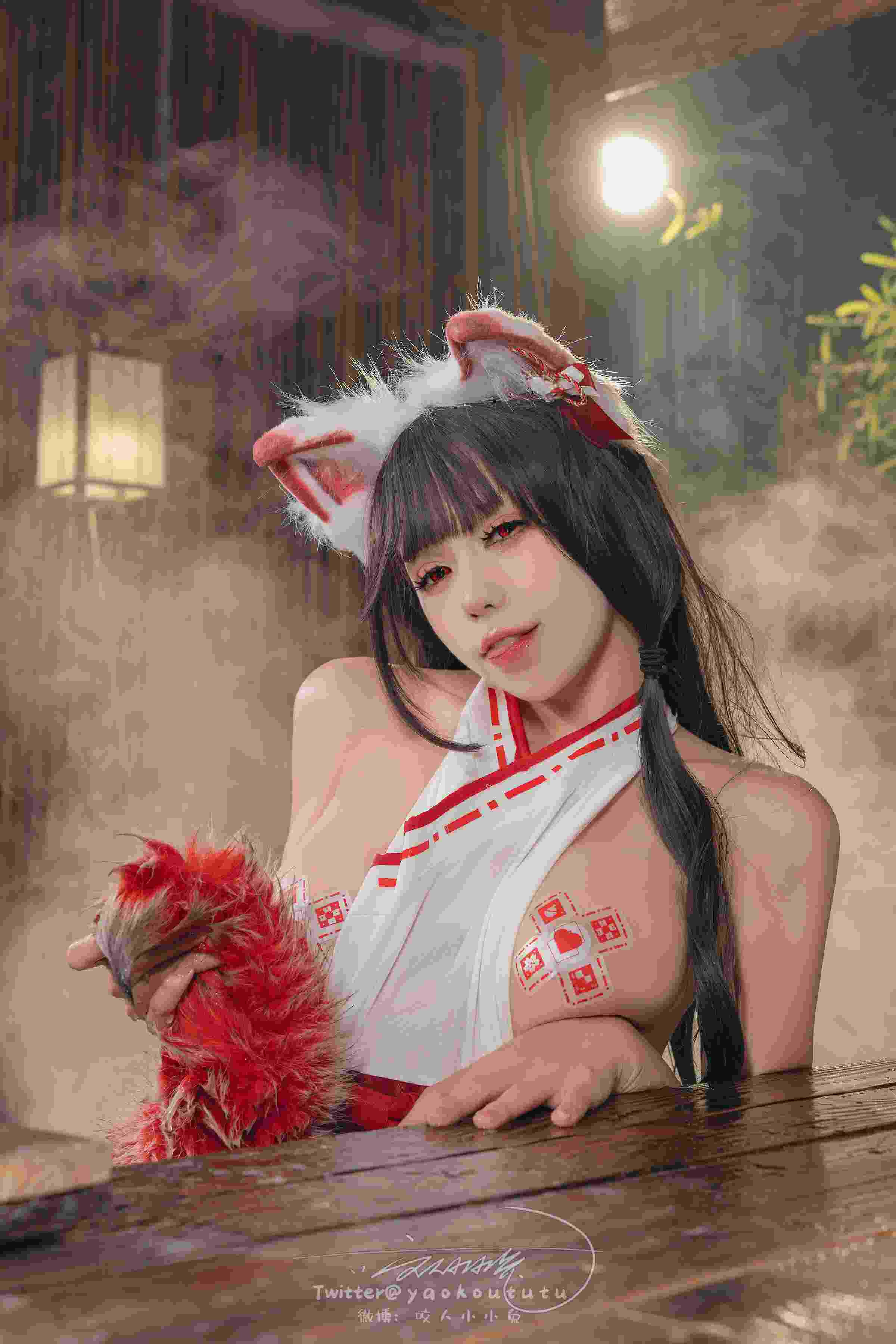 咬一口兔娘ovo-狐之灵梦 白丝狐女 71P-第3张图片-萌站