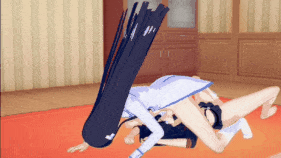 【巨乳 兔女郎 扶她 口交 吞精 乳摇 乳交 骑乘 后入 爆操 爆射 喷潮 中出】新作-kiryuuin satsuki and matoi ryuuko futa hentai