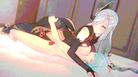 【纯净无码4k/3d动画】原神 雷电将军 申鹤重云【巨乳 后入 中出 爆操 高潮】-第3张图片-萌站
