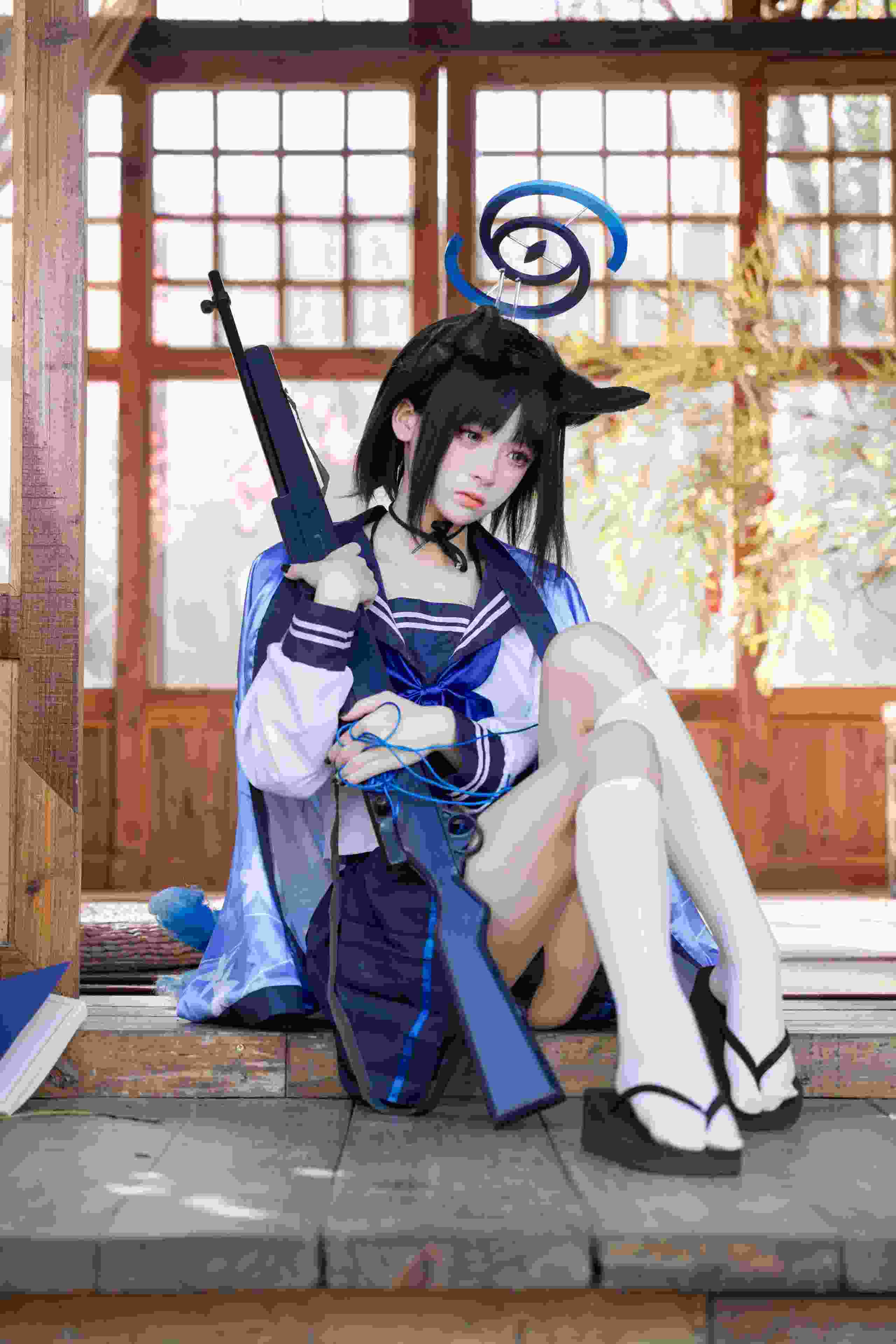 九柒喵 - 翠雀媚 桐生桔梗 2套图 共122P 素的 免费 白嫖-第5张图片-萌站