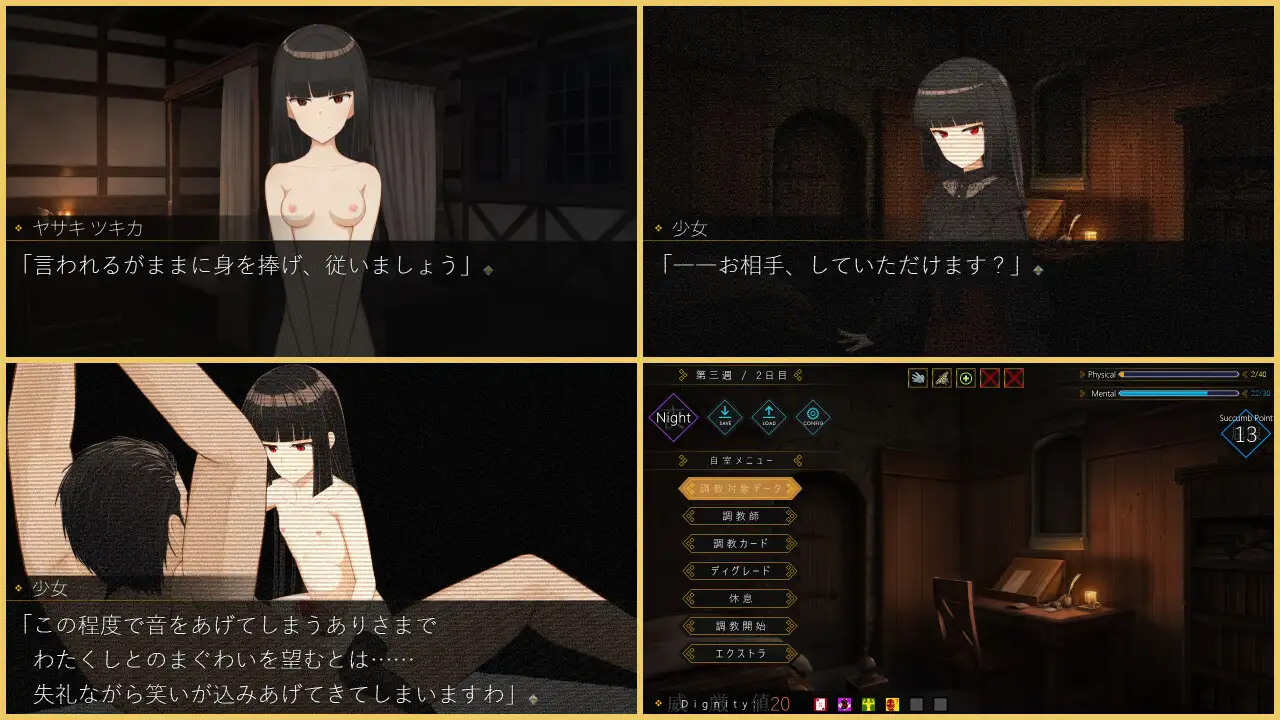 [雌小鬼金毛双马尾][冷淡黑长直嫌弃脸][高傲少女调教征服]DEGRADE -隷属少女--第6张图片-萌站