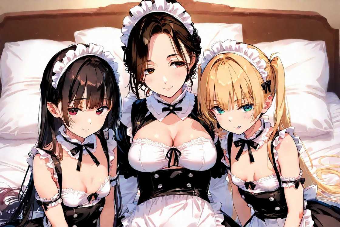 RJ01356258【まろねあいす】どすけべ三姉妹とのメイド性活！