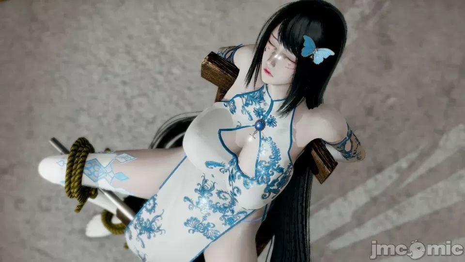 ［无字幕］旗袍巨乳师姐凌辱1-4