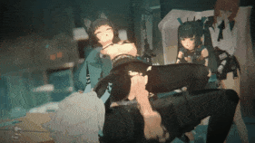 【巨乳 黑丝 口交 吞精 69式 扶她 乳摇 骑乘 后入 爆操 爆射 喷潮 中出】新作-米哈遊大亂交 chopsticher pt.2 flower zenless zone zero zzz-第8张图片-萌站