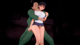 【巨乳 JK 腿交 乳交 吸乳 口交 吞精 揉乳 乳摇 骑乘 后入 爆操 爆射 喷潮 中出】新作-[Peh-koi]汚っさんに脅されて体を堪能されちゃう直葉②-第3张图片-萌站