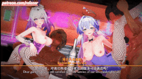 【4K/无修】【巨乳 黑丝 白丝 乳摇 揉乳 口交 骑乘 后入 前后夹击 爆操 爆射 喷潮 中出】新作-02.Castorice x Robin Nightclub Sex Maid 【8min】-第20张图片-萌站
