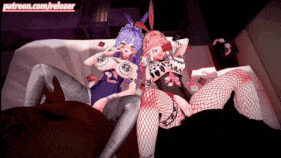 2K-新作-09.坎特蕾拉&长离Cantarella&ChangLi【巨乳 黑丝 兔女郎 乳摇 揉乳 骑乘 后入 爆操 爆射 喷潮 中出】