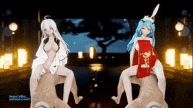 新作-[SEX]Haku x Miku-baam【巨乳 白丝 兔女郎 乳摇 足交 骑乘 爆操 中出】-第6张图片-萌站