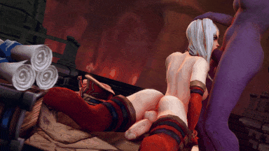 视=20[3D无修CV] Bandoned -新作：艾什+黑百合+D.Va+天使+2B+春丽 媚黑母狗激情爆肏 黄油素材[4.1G]-第5张图片-萌站