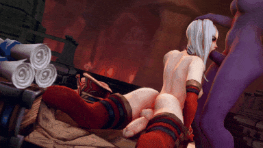 视=20[3D无修CV] Bandoned -新作：艾什+黑百合+D.Va+天使+2B+春丽 媚黑母狗激情爆肏 黄油素材[4.1G]-第8张图片-萌站