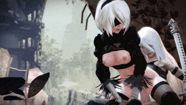 视=20[3D无修CV] Bandoned -新作：艾什+黑百合+D.Va+天使+2B+春丽 媚黑母狗激情爆肏 黄油素材[4.1G]-第14张图片-萌站