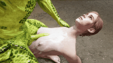 【动画/乳交/异种奸】Argonian Mage 乱搞 Ellies 的奶子-第2张图片-萌站