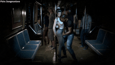 视=33[3D夫目前犯NTR] Dongmanlove：391-萧熏儿 性感黑丝人妻在丈夫面前被电车痴汉侵犯中出 [4.5G]-第9张图片-萌站