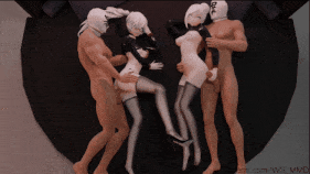 【巨乳 黑丝 手交 乳摇 后入 爆操 中出】新作-[Blender&MMD RWBY] Weiss & Winter - Side way sex-第4张图片-萌站