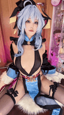 视=28【COSPLAY带图带视频】[蜜汁猫裘] 甘雨 国风小僵尸[47P 2V]【2.2G】-第2张图片-萌站