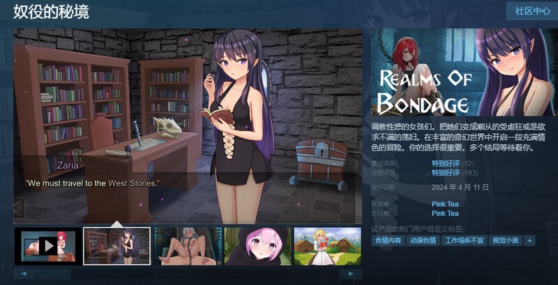 [更新]【互动SLG/全动态/官中】奴役的秘境（Realms Of Bondage）V1.0.8 STEAM官中+PC+安卓-第5张图片-萌站
