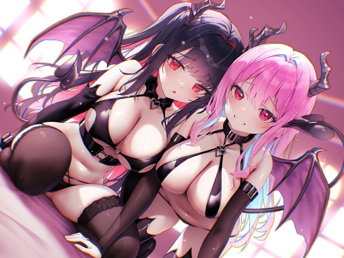 【御崎的作品不是双子姐姐就是双子妹妹呢🤔】RJ01374623【御崎ひより】【超舐め音特化】激あま愛欲サキュバス～超密着汗だく極上舐め～
