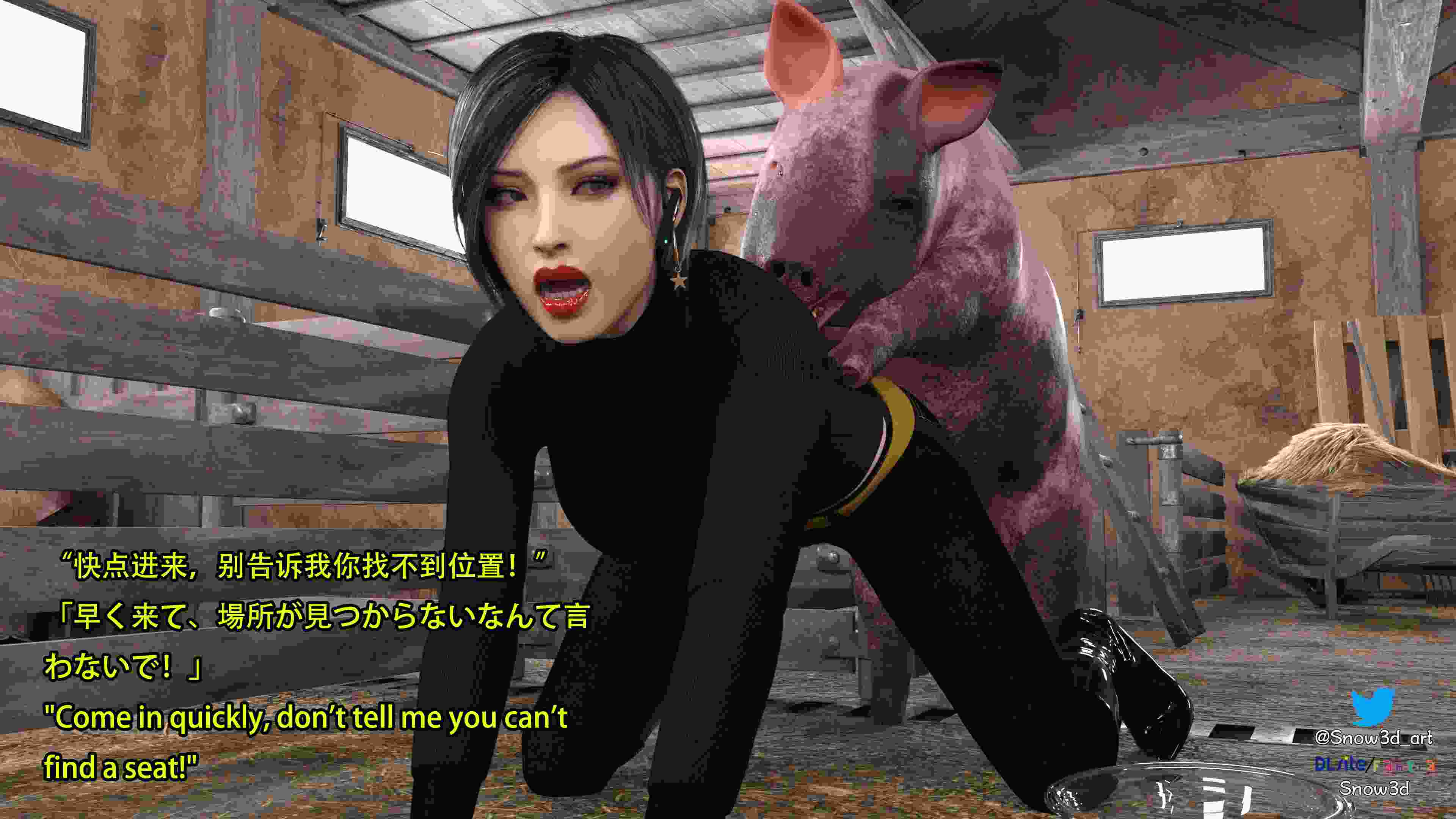 [Snow3D] 秘密女特工VS猪 01-10-第2张图片-萌站
