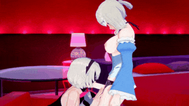 【动画/乘骑/中出/爆操】Nier Futa 性爱 2B 和 Kaine-第4张图片-萌站