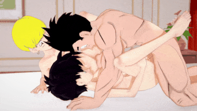 【动画/双飞/舔穴/后入/中出/乘骑/爆操】Videl Erasa 和 Gohan 3P 性爱-第5张图片-萌站