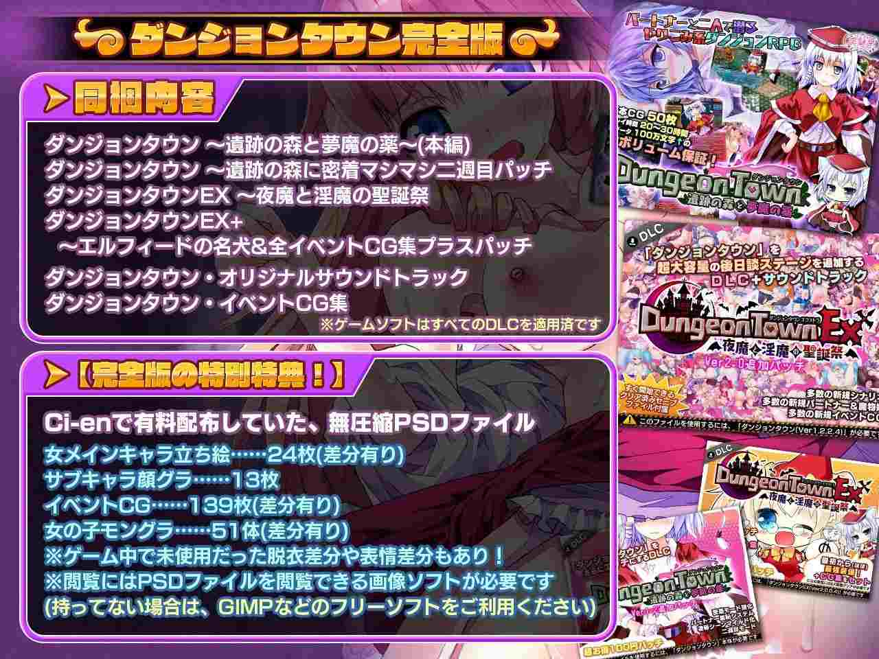 PC/RPG/#地下城小镇 完全版   #ダンジョンタウン完全版 EX+ver2_2_0_1 日文生肉版-第2张图片-萌站