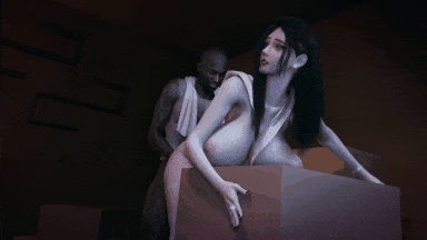 视=21[3DNTRVAM] 牛头人爱好者：白富美-搬运NTR 白丝巨乳人妻被黑人搬运工侵犯中出 [中配中字] [7.7G]