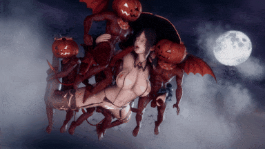 视=30[3D无修CV] Elarbaby：D44 Halloween 性感黑丝魔女被催眠轮奸中出 [3.9G]-第5张图片-萌站