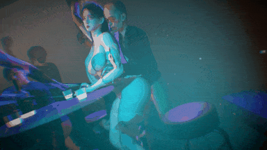 视=24[3DNTRVAM] 牛头人爱好者：新赵雪妍-酒吧NTR 性感白丝御姐在男友面前被侵犯中出 [2.4G]-第9张图片-萌站