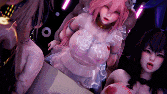 视=25[3D无修CV] Elarbaby：D-17 清姬&斯卡哈&阿尔托莉雅&玉藻猫 性感御姐的淫荡大乱交派对 [1.46G]-第4张图片-萌站