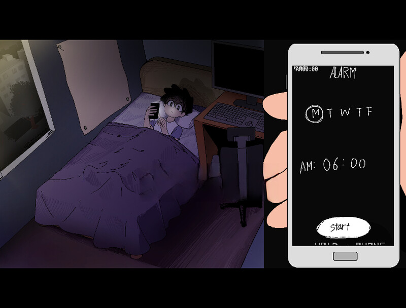 【互动SLG/全动态/汉化】夜里躲避继母的强奸与女友手机聊天（AlArm ）V0.4 机翻汉化-第3张图片-萌站