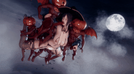 [Elarbaby] D44 Halloween 性感黑丝魔女被催眠轮奸中出 [3.9G]-第2张图片-萌站