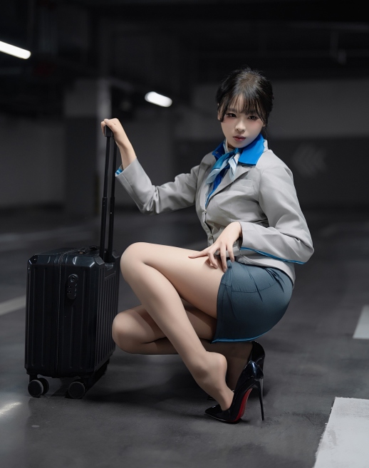视=5【COSPLAY带视频】轩萧学姐 – 生日作 空姐黑丝+灰丝[140p 2v] 【7.81G】-第4张图片-萌站