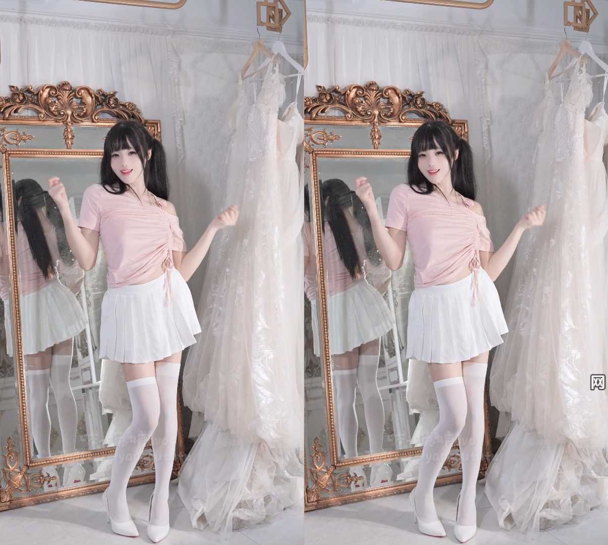 咬一口兔娘(黏黏团子兔) - 恋爱告急 白丝双马尾