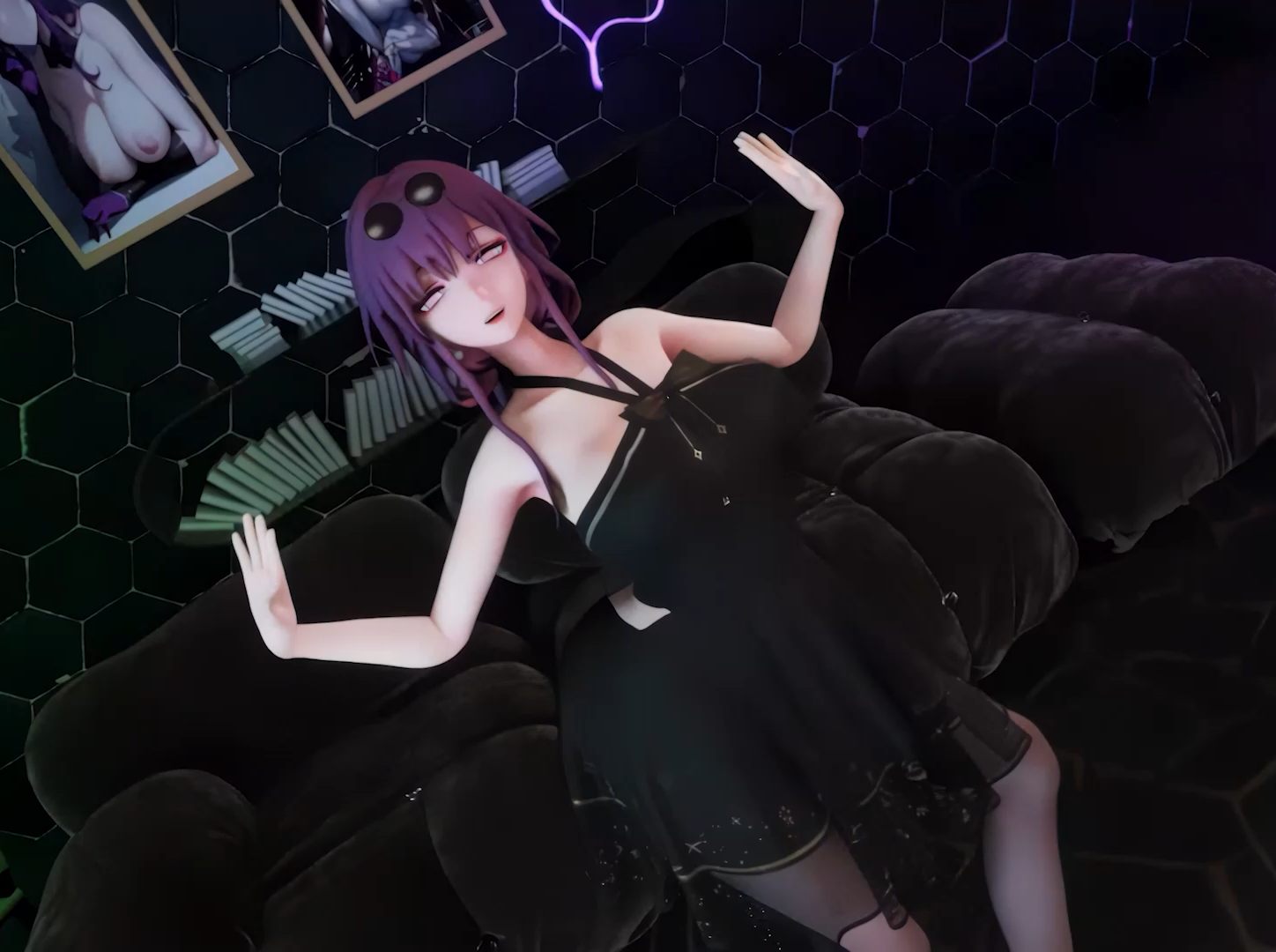 3D动画 MMD 卡芙卡[Kafka]CUPID 黑丝