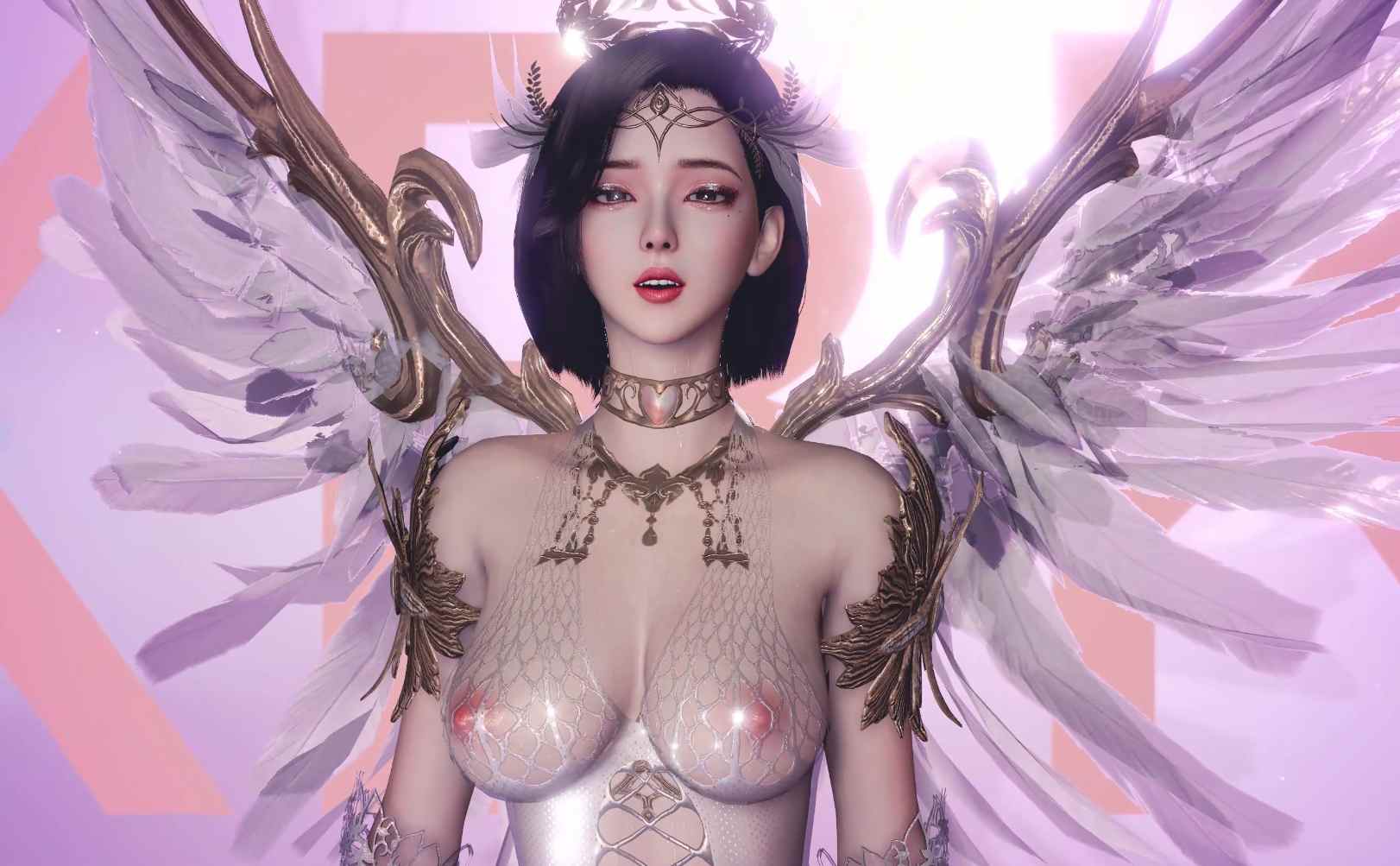 VAM MMD Talk That Talk Dnaddr.Santi_Li 天使 超美 网衣-第4张图片-萌站