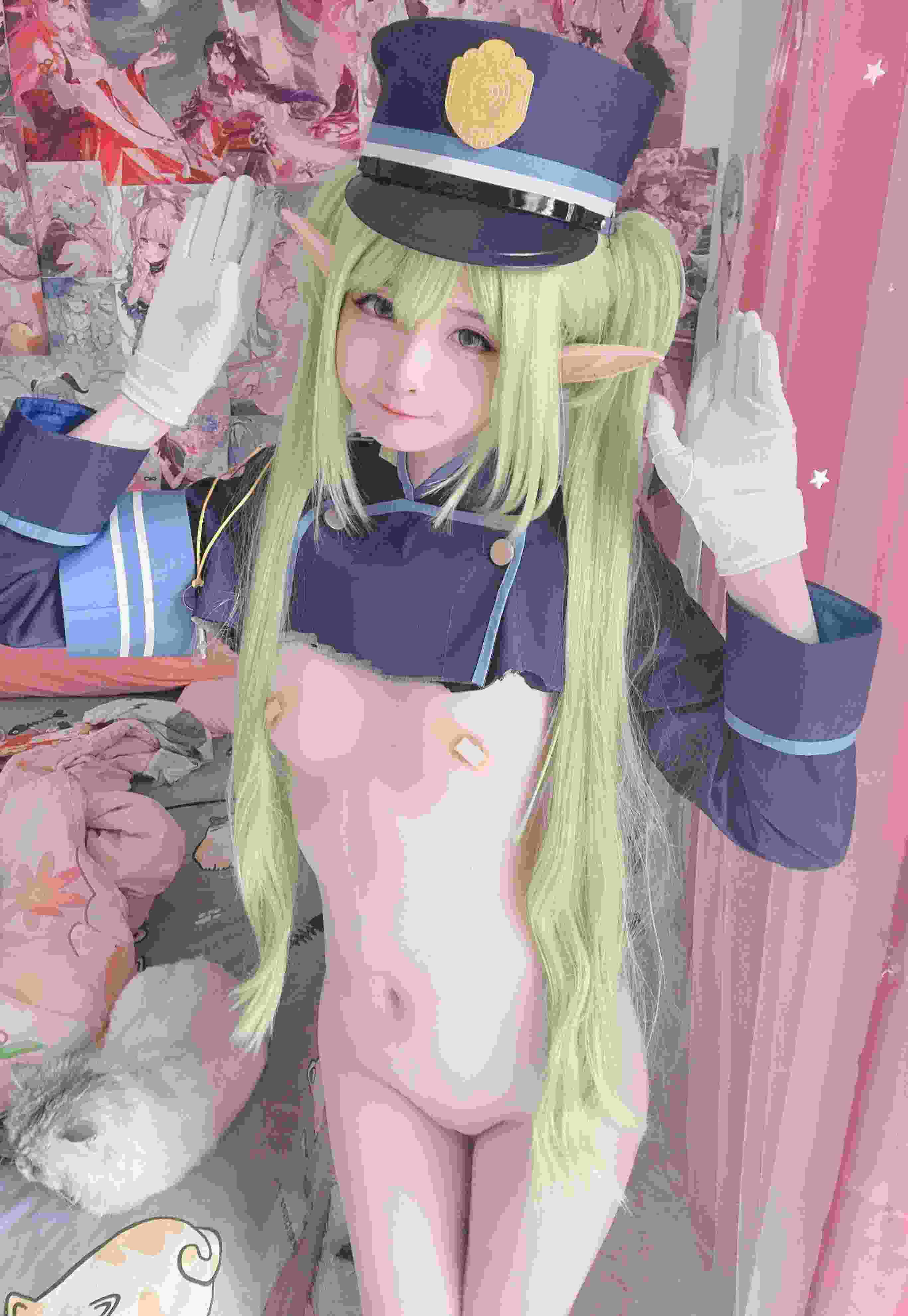 视=37【COSPLAY带视频步兵】[习呆呆Misa呆呆] ノゾミ (望 蔚蓝档案) 無修正 [19P+2V]
