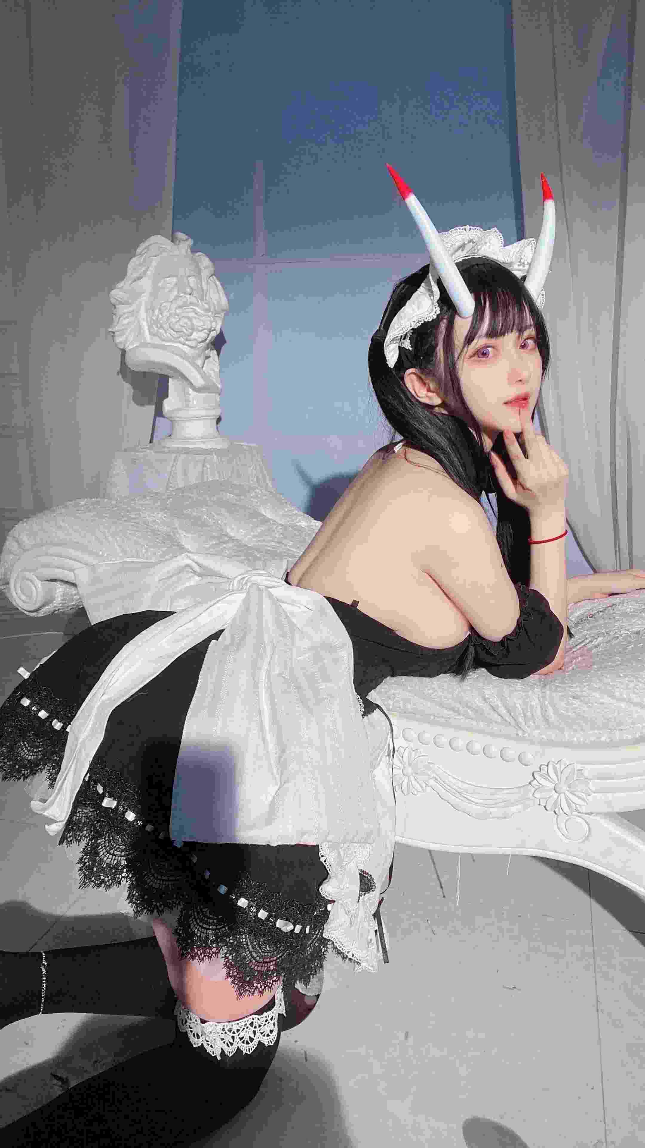 Shika小鹿鹿 - 能代黑丝女仆 44P -第3张图片-萌站