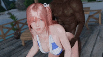 1[3D无修CV] adobostan 新作：穗乃果+蒂法 性感女神黑色巨根后入爆肏 [618M]-第3张图片-萌站