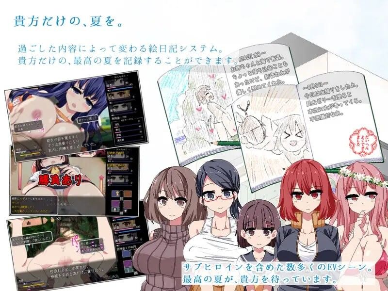 [SLG汉化像素动态PC]棒子魔改版夏日狂想曲 あまえんぼ v2.07 NTR版 [2.55G CV] D-第4张图片-萌站
