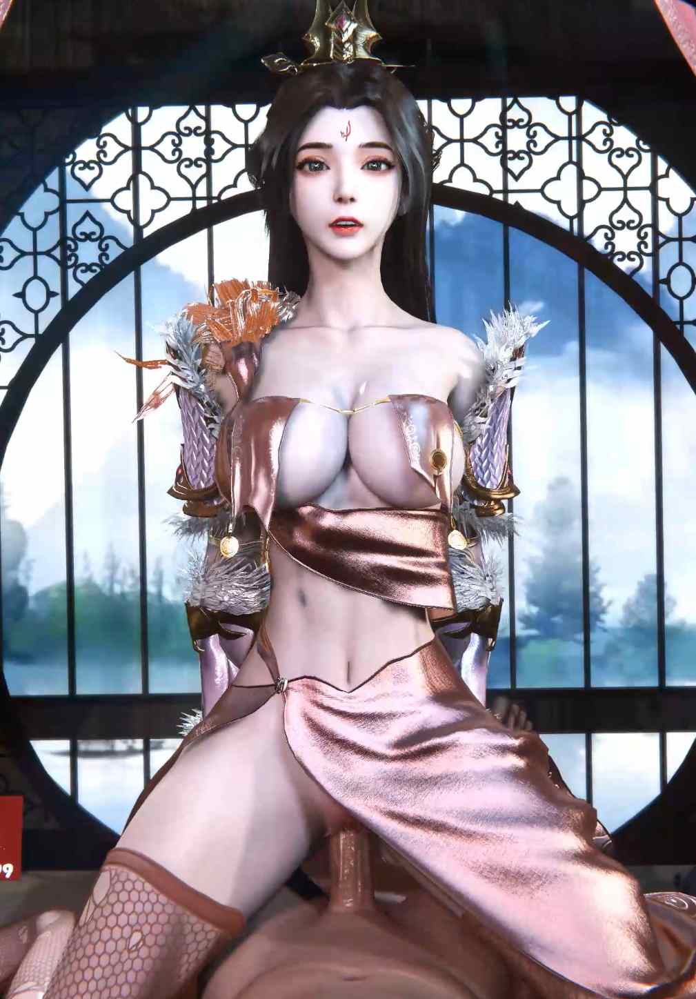 VAM 骑舞 吕玲绮 性感翘臀御姐拘束正面骑乘榨精竖屏