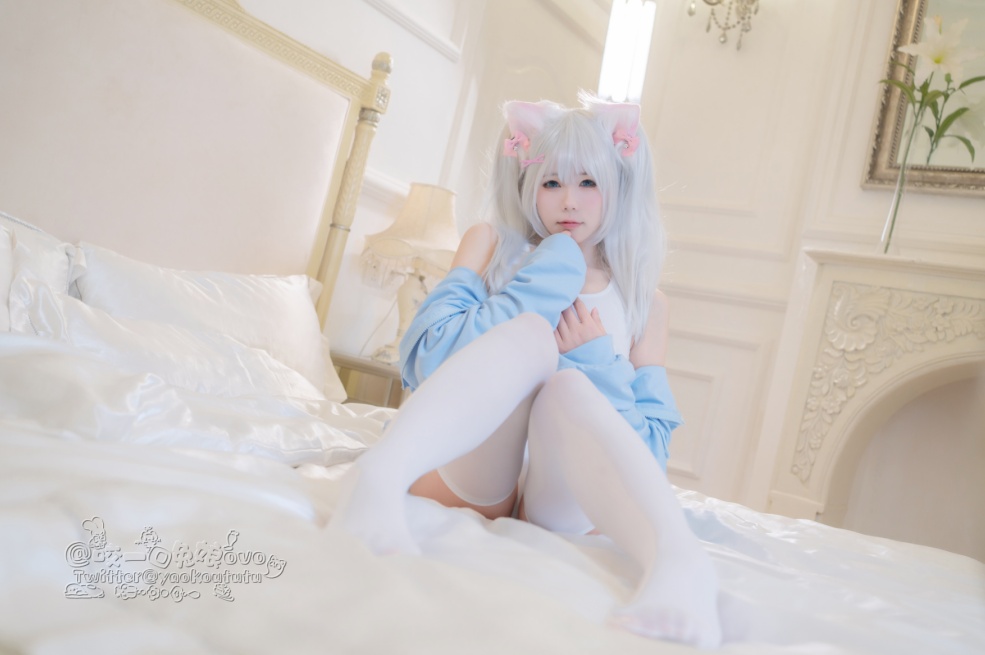 33【COSPLAY带视频】咬一口兔娘(yiko湿润兔) 做你的猫 [56P+1V]-第6张图片-萌站